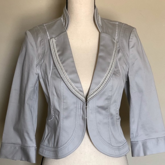 White House Black Market Jackets & Blazers - Embellished Collar Crop Jacket